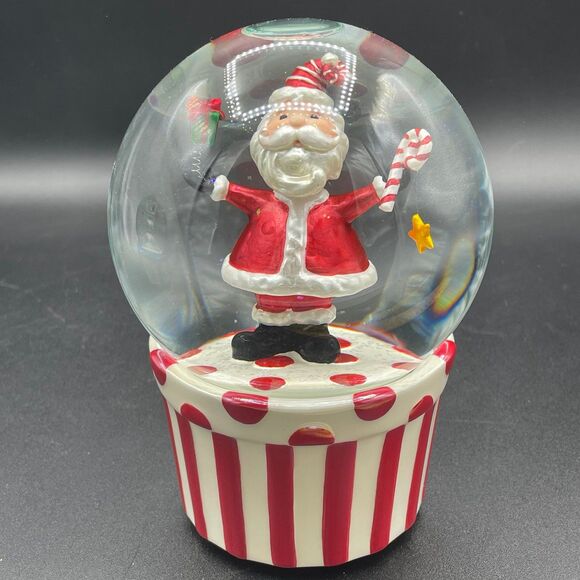 Santa Boogie San Francisco Music Box Co. Animated Water Globe Holly Jolly X-mas - Picture 1 of 9